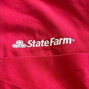 “Jake from State Farm” Port Authority Red and White Apparel XL